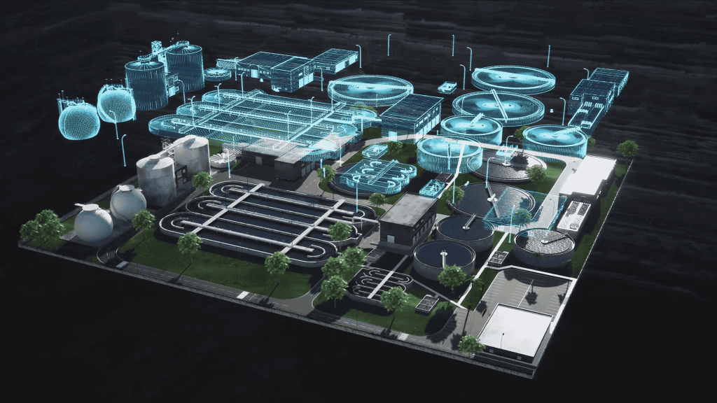 Waste Water Treatment Plant - 3D CGI and 3D Animation